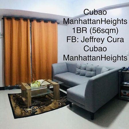 Cubao ManhattanHeights Unit 7EF Tower B, 1BR Manila Exterior foto