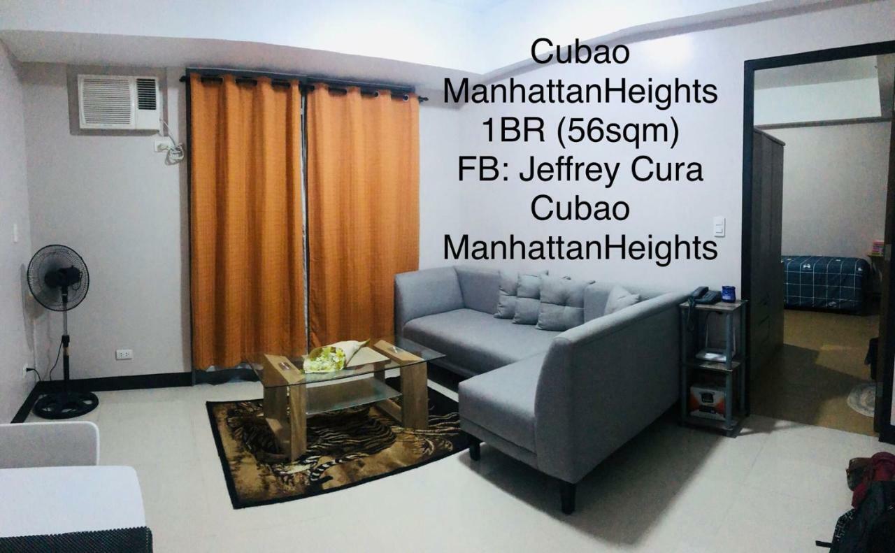Cubao ManhattanHeights Unit 7EF Tower B, 1BR Manila Exterior foto